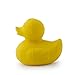 Oli & Carol Duck Toy - Elvis The Duck | Natural Hevea Rubber | Rubber Ducky Baby Bath Toys | Baby Teether | Hevea Bath Toys for Babies 0-12 Months (Yellow)