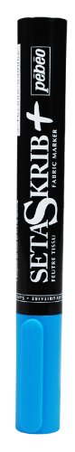 Pebeo SetaSkriband Fabric Felt Tip Marker, Light Blue