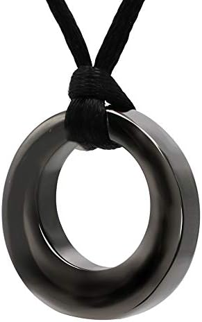 Circle of Life Cremation Jewelry for Ashes Stainless Steel Pendant Urn Necklace Keepsake Memorial Jewellery