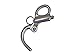 Five Oceans FO441 Marine Fixed Bail Snap Shackle for Sailboats, Stainless Steel 2 inches