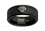 J198 Size 9 Black Carbon Fiber Super CTR Stainless