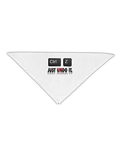 TooLoud Ctrl Z Just Undo It Adult 19" Square Bandana