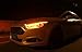 Flexible Led Light Strip 2 Pcs 24 Inch Dual Color LED Headlight Surface Strip Tube Light White & Amber Daytime Running Light Waterproof Switchback Sequential Lamp Turn Signal Light