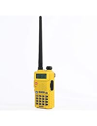 HESENATE HT UV8R Radio bidireccional de 8 4 1 vatios de triple potencia 136 174   400 520MHz Transceptor para aficionados de correa dual (amarillo)
