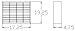 Stamp-n-Storage Standard Ink Pad Holder - Stores 48 Stamp Pads