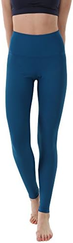THEOUTOF Women’s Power Yoga Pants – High Waist Tummy Long WHL8117 Moroccan Blue Medium – Control Shapewear with Streamlined Design Leggings Dance Studio School