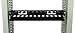 1U Horizontal Rack Mount Cable Management Unit with Panel Plastic