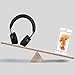 Meidong E6 Headphones, Bluetooth Headphones Wireless Headphones Noise Cancelling Headphones on Ear Headphones with Mic 10hs Playing Time for Cellphone Tablet Mp3 MP4(Black Headphone)thumb 4