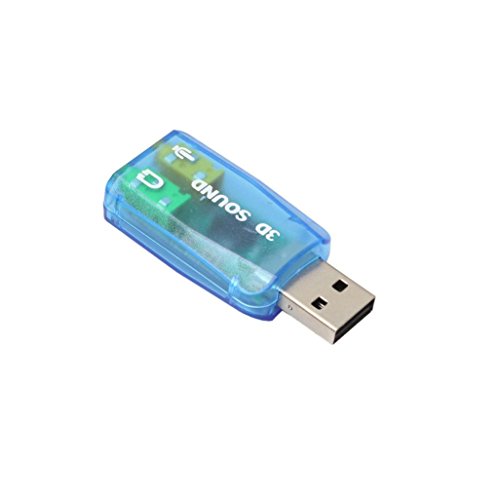 Sikye USB5.1 3D Audio Sound Card Adaptor For PC Desktop Notebook Laptop (Blue)