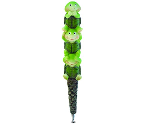Planet Pens Three Wise Turtles Novelty Pen - Cute and Unique Kids and Adults Ballpoint Pen Colorful Animal Writing Pen Instrument for School and Office Desk