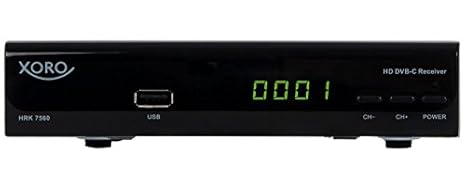 Xoro HRK 7560 Digitaler HD Kabel-Receiver (HDTV, DVB-C, HDMI, SCART, PVR-Ready, USB 2.0) schwarz