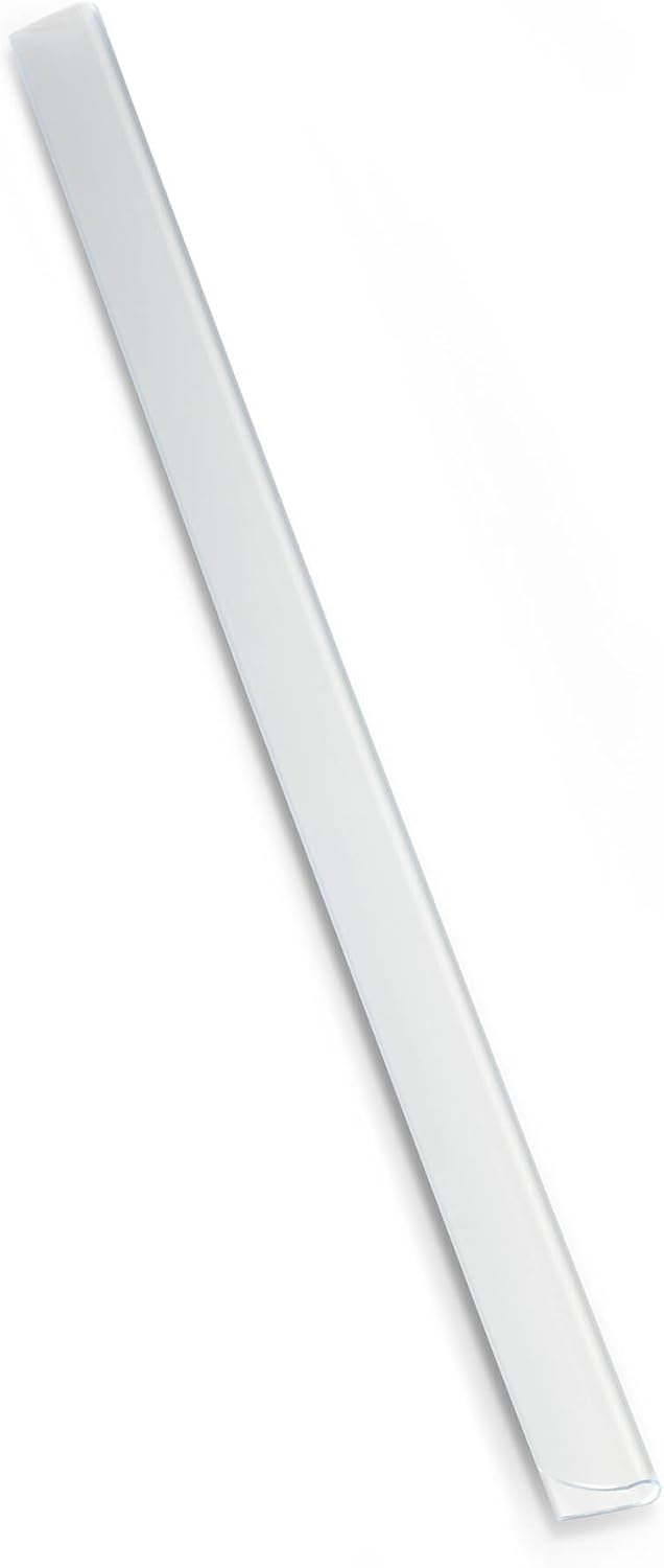 Durable Spine Bar A4 6mm Clear | Pack of 10 | Perfect For Binding Unpunched Documents In Seconds | Holds Up To 60 A4 Sheets