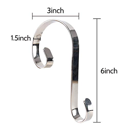 3 otters Christmas Stocking Hanger Set, 4PCS Stocking Holders Christmas Stocking Garland Hooks