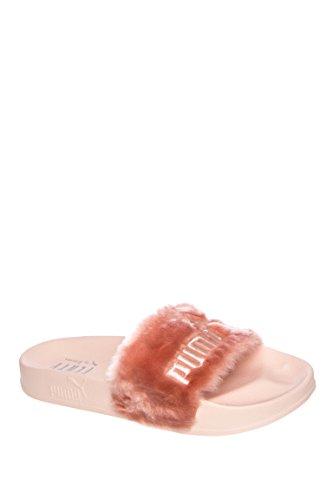 PUMA Women's The Fur Slide Shell/Puma Silver Sandal
