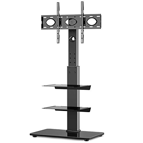 Rfiver Swivel Floor TV Stand with VESA Mount for 32 39 40 43 49 50 55 60 65 inch Flat Screens