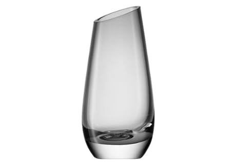 Grey Glass Vase 16 5cm By Lsa Amazon Co Uk Garden Outdoors