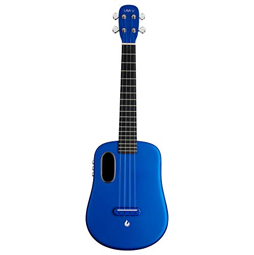 LAVA U, Carbon Fiber Ukulele, 26-inch,Play with effects without plugging in, Acoustic Electric Ukulele by LAVA MUSIC (FreeBoost, Sparkle Blue, 26-inch)