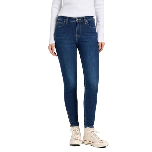 Lee Scarlett High Zip Jeans, No es Sucio, 29W / 31L Mujeres