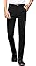 Plaid&Plain Men's Stretch Dress Pants Slim Fit Skinny Suit Pants 7108 Black 30W30L