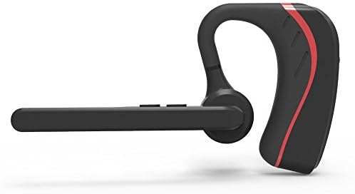 ANTIANT Bluetooth Headset earpiece Wireless Headphone Noise Cancelling 9 hrs for Cell Phone with Mic [Lastest Version] (Red) (Red)