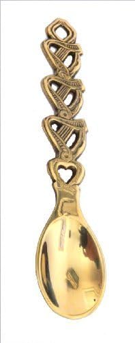Brass Irish Harp Collectable Spoon by Liffey Artefacts
