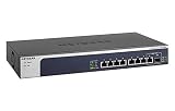 NETGEAR 8-Port 10G Multi-Gigabit Ethernet Unmanaged Switch (XS508M) - with 1 x 10G SFP+, Desktop/Rackmount, and ProSAFE Limited Lifetime Protection