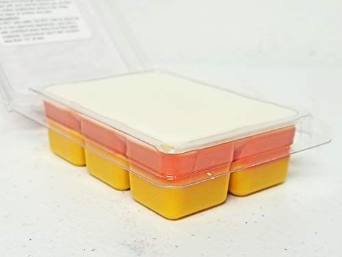 Candy Corn - Limited 2018 Halloween Edition - Scented All Natural Soy Wax Melts - 6 Cube Clamshell 3.2oz Highly Scented - Triple Color Layer!