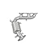 PaceSetter 750054 Direct-Fit Rear Manifold Catalytic Converter for Toyota Sienna/Lexus RX330/Toyota Highlander 4WD 3.3L