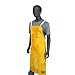 IRONCAT 7010 Split Cowhide Leather Bib Apron - 24 in. x 42 in. Heat Resistant Safety Wear in Golden Yellow for Welding. Safety Apparel