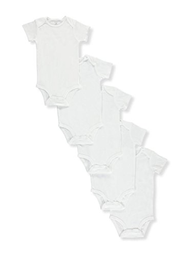 Carter'sBaby White 5-Pack Short Sleeve Bodysuits Preemie