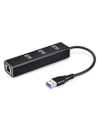 3 puertos USB 3.0 Hub con adaptador de red Ethernet, Plus USB C TYPEC y adaptador USB 3.0