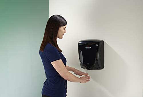 World Dryer Q-162A VERDEdri Commericial Hi-Speed Quick-Dry Surface-Mounted ADA Compliant Hand Dryer, Aluminum Cover in Black, Universal Voltage 110-240V - Thumbnail 3
