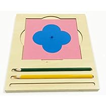 知育玩具 Score Tray Amazon.com : Amazing Child Single Montessori Insets Tray 9 1