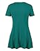 Made By Johnny MBJ WT769 Womens V Neck Trapeze Tunic XL Jade