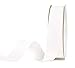 YAMA Solid Grosgrain Ribbon Roll - 1 Inch 25 Yards for Gift Wrapping Ribbons, White