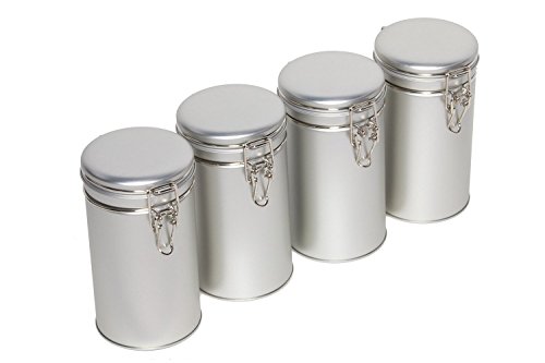 Latching tea tin, tea canister, airtight tea container,…