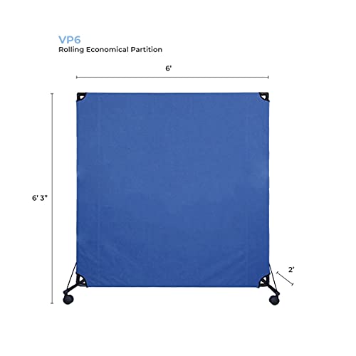 VERSARE VP6 Economical Rolling Room Divider Durable, Lightweight and