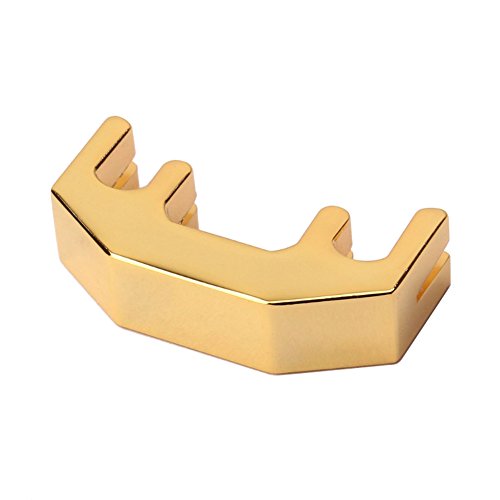 Ireav Metal Violin Practice Mute Fiddle Silent Silencer Violin Muffler Fit for 1/2 3/4 4/4 Violin (GOLD)