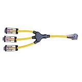 Voltec 04-00215 4 Prong 3 Outlet with Generator Adapter, 1 (TT-30P) & 3 (5-20R)