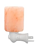 ANTEQI Natural Household Salt Lamp Himalayan Amber Glow Night Light [ Air Purifier, UL Wall Plug, 10.58 OZ ] Night Lamp for Home Office Bedroom Gift (Round Mini Lamp)