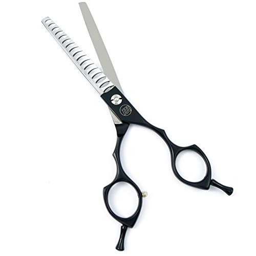 Moontay 6.5 Inch Professional Dog Grooming Scissors, Straight, Curved