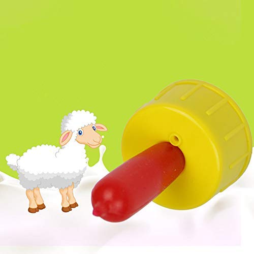 Weilan 8Pcs Small Animal Milk Drink Pritchard Nipple Soft Rubber Pacifier for Feed Orphaned Lamb Pup Dog Foal Calf Screw On Sprite Coke Bottle... - Thumbnail 5