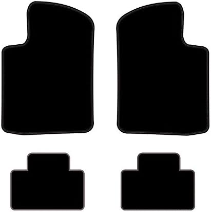 Speedlab Custom Fit Floor Mat for Select FIAT 500 Models (Black) (4 Piece)