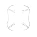 DZT1968 2pc Left &Right Side Quick-Release Propeller Guard Protector For Parrot Bebop 2.0 Props Bumper Easy Mount (White)