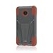 Nokia Lumia 635 Case, MPERO IMPACT X Series Dual Layered Tough Durable Shock Absorbing Silicone Polycarbonate Hybrid Kickstand Case for Lumia 635 [Perfect Fit & Precise Port Cut Outs] - Sandstone / Gray (Compatible with standard back plate, NOT colored shells)