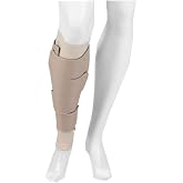Juzo Reversible Versatile Support 30-60mmHg Calf Compression Wrap, Beige, 2XL Max Long