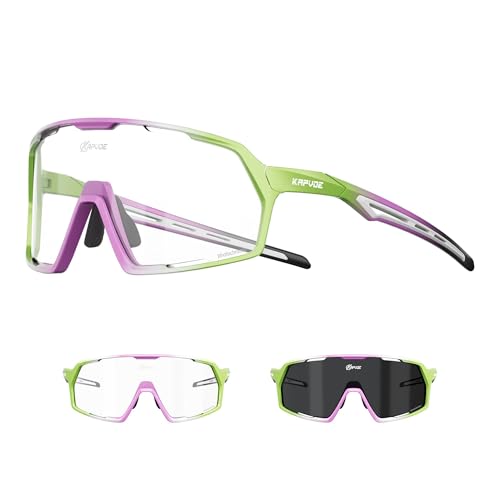 KAPVOE Photochromic Cycling Glasses Men Women Transparent Sports Sunglasses MTB Mountain Bike MTB Bike Cycling K160
