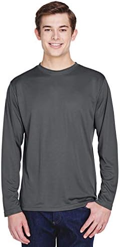 Team 365Men's Zone Performance Long-Sleeve T-Shirt 2XL SPORT GRAPHITE