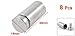 uxcell a13061000ux1644 Stainless Steel Advertisement Board Glass Standoff Hardware 19 x 40 mm 8 Pcs (Pack of 8)
