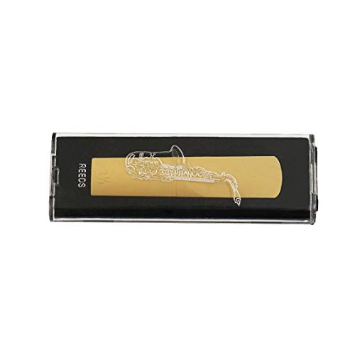 1PC Plastic Reed for Alto Saxophone Instruments Sax Parts Accessory Reeds With Case Box for Beginners